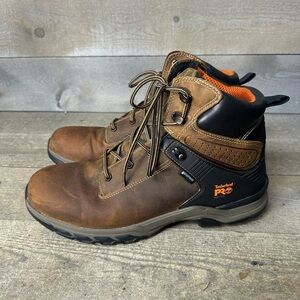Timberland Pro Mens 13 M 447 Hypercharge 6" Soft Toe Work Boots Brown  A1Q56